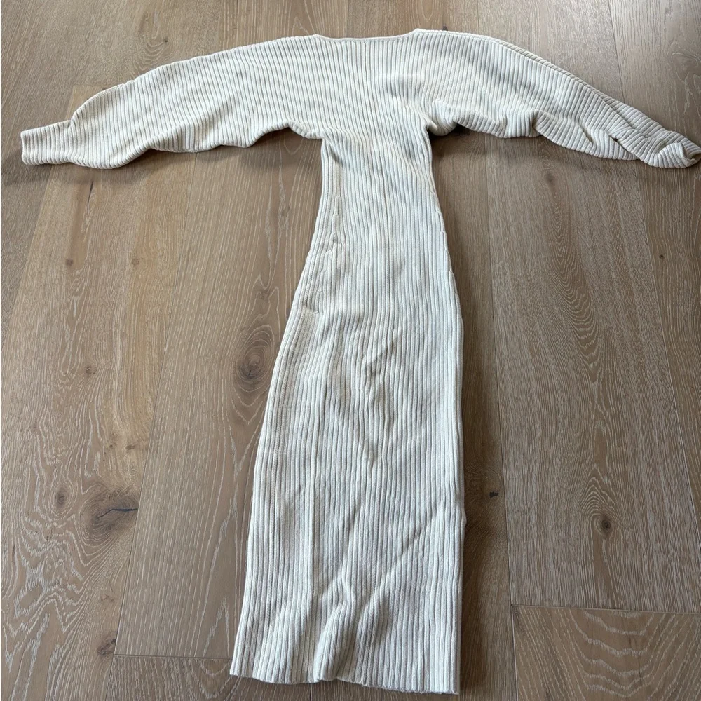 EUC Mara Hoffman Marilyn Ribbed Knit Dress in Natural Sz XS - Picture 5 of 5